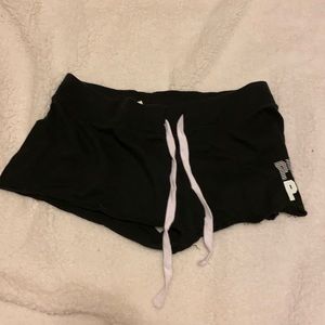 Black Victoria’s Secret pink shorts